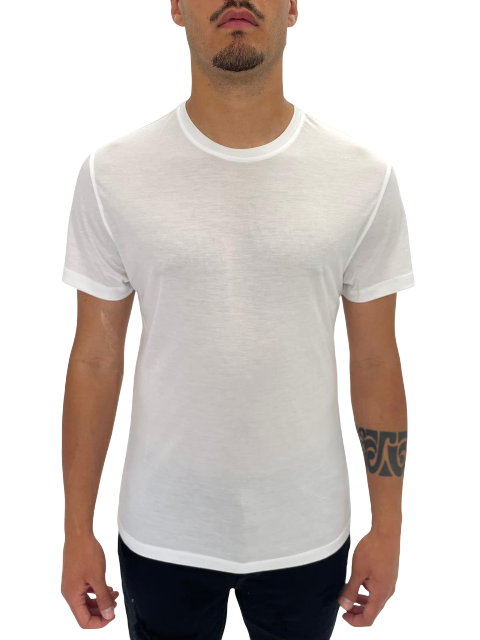 Tシャツ・カットソー DANIELE ALESSANDRINI Men T-shirt White DA1SS25T021 165 Daniele Alessandrini T-shirts for Men | Online Sale up to 72